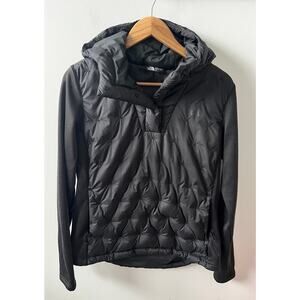 The North Face Harway Hybrid 550 down quilted pullover hoodie womens size L